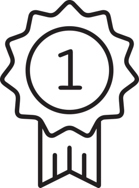 Kazanan Siyah ve Beyaz Logo Simgesi Markalaşma ve Tasarım için PNG Biçiminde