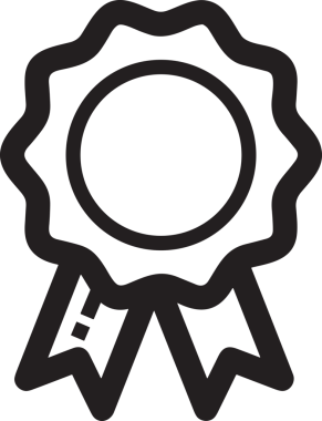 Kazanan Siyah ve Beyaz Logo Simgesi Markalaşma ve Tasarım için PNG Biçiminde