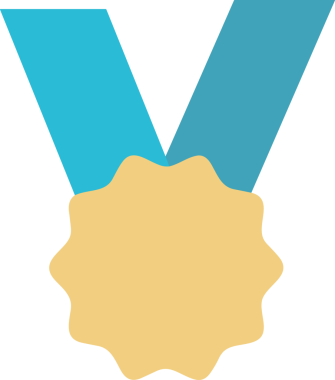 Kazanan Siyah ve Beyaz Logo Simgesi Markalaşma ve Tasarım için PNG Biçiminde