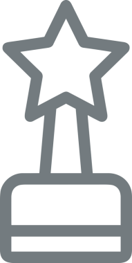 Kazanan Siyah ve Beyaz Logo Simgesi Markalaşma ve Tasarım için PNG Biçiminde