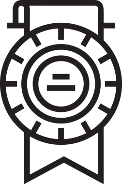 Kazanan Siyah ve Beyaz Logo Simgesi Markalaşma ve Tasarım için PNG Biçiminde