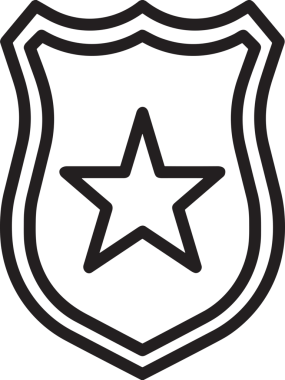 Kazanan Siyah ve Beyaz Logo Simgesi Markalaşma ve Tasarım için PNG Biçiminde