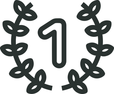 Kazanan Siyah ve Beyaz Logo Simgesi Markalaşma ve Tasarım için PNG Biçiminde