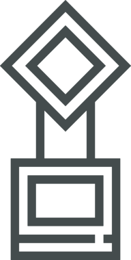 Kazanan Siyah ve Beyaz Logo Simgesi Markalaşma ve Tasarım için PNG Biçiminde