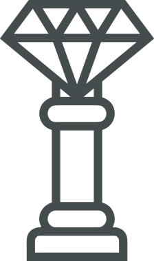 Kazanan Siyah ve Beyaz Logo Simgesi Markalaşma ve Tasarım için PNG Biçiminde