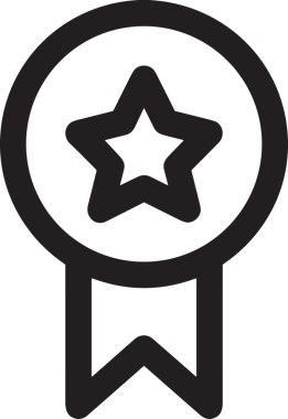 Kazanan Siyah ve Beyaz Logo Simgesi Markalaşma ve Tasarım için PNG Biçiminde