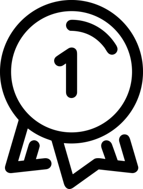 Kazanan Siyah ve Beyaz Logo Simgesi Markalaşma ve Tasarım için PNG Biçiminde