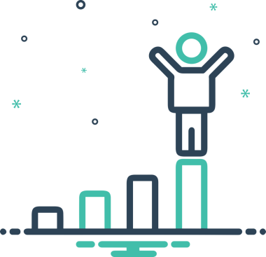 Kazanan Siyah ve Beyaz Logo Simgesi Markalaşma ve Tasarım için PNG Biçiminde