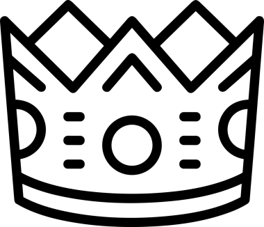 Kazanan Siyah ve Beyaz Logo Simgesi Markalaşma ve Tasarım için PNG Biçiminde