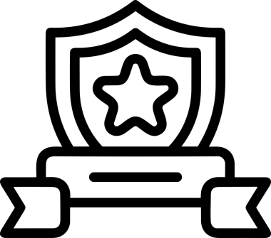 Kazanan Siyah ve Beyaz Logo Simgesi Markalaşma ve Tasarım için PNG Biçiminde