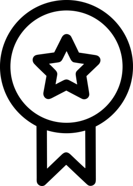 Kazanan Siyah ve Beyaz Logo Simgesi Markalaşma ve Tasarım için PNG Biçiminde