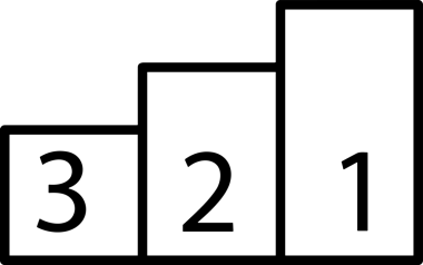 Kazanan Siyah ve Beyaz Logo Simgesi Markalaşma ve Tasarım için PNG Biçiminde