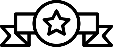 Kazanan Siyah ve Beyaz Logo Simgesi Markalaşma ve Tasarım için PNG Biçiminde