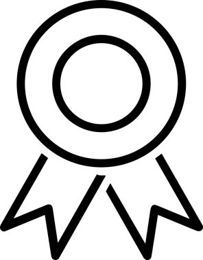 Kazanan Siyah ve Beyaz Logo Simgesi Markalaşma ve Tasarım için PNG Biçiminde