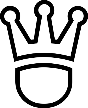 Kazanan Siyah ve Beyaz Logo Simgesi Markalaşma ve Tasarım için PNG Biçiminde