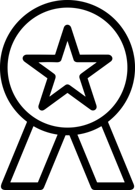 Kazanan Siyah ve Beyaz Logo Simgesi Markalaşma ve Tasarım için PNG Biçiminde