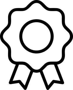 Kazanan Siyah ve Beyaz Logo Simgesi Markalaşma ve Tasarım için PNG Biçiminde