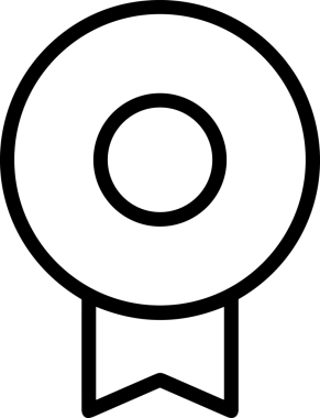 Kazanan Siyah ve Beyaz Logo Simgesi Markalaşma ve Tasarım için PNG Biçiminde