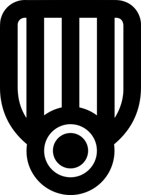 Kazanan Siyah ve Beyaz Logo Simgesi Markalaşma ve Tasarım için PNG Biçiminde