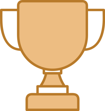 Kazanan Siyah ve Beyaz Logo Simgesi Markalaşma ve Tasarım için PNG Biçiminde