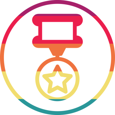 Kazanan Siyah ve Beyaz Logo Simgesi Markalaşma ve Tasarım için PNG Biçiminde