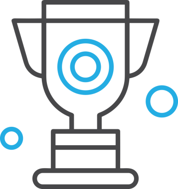 Kazanan Siyah ve Beyaz Logo Simgesi Markalaşma ve Tasarım için PNG Biçiminde