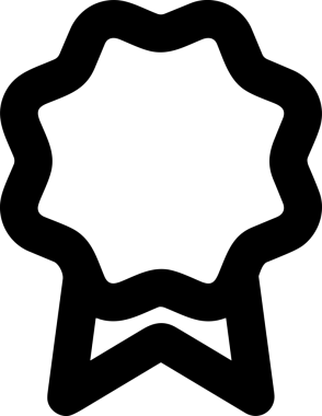 Kazanan Siyah ve Beyaz Logo Simgesi Markalaşma ve Tasarım için PNG Biçiminde