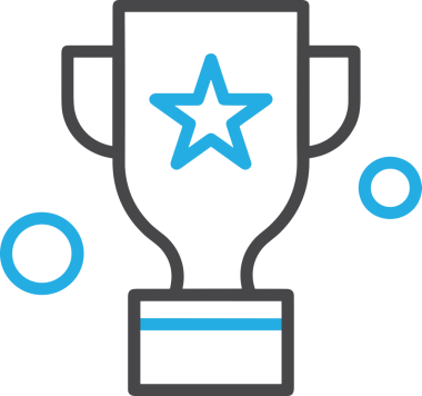 Kazanan Siyah ve Beyaz Logo Simgesi Markalaşma ve Tasarım için PNG Biçiminde