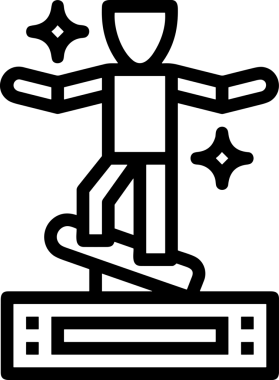 Kazanan Siyah ve Beyaz Logo Simgesi Markalaşma ve Tasarım için PNG Biçiminde