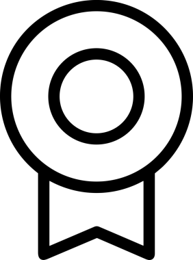Kazanan Siyah ve Beyaz Logo Simgesi Markalaşma ve Tasarım için PNG Biçiminde
