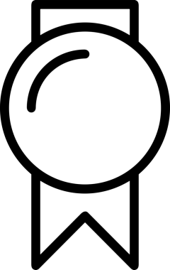 Kazanan Siyah ve Beyaz Logo Simgesi Markalaşma ve Tasarım için PNG Biçiminde