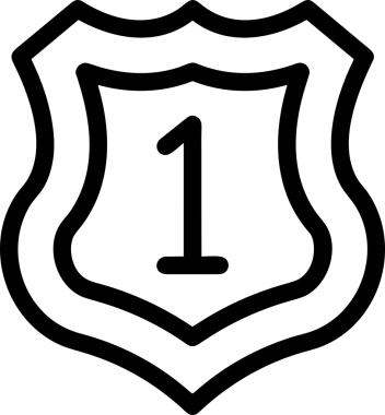 Kazanan Siyah ve Beyaz Logo Simgesi Markalaşma ve Tasarım için PNG Biçiminde