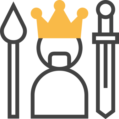 Kazanan Siyah ve Beyaz Logo Simgesi Markalaşma ve Tasarım için PNG Biçiminde