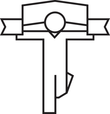 Kazanan Siyah ve Beyaz Logo Simgesi Markalaşma ve Tasarım için PNG Biçiminde