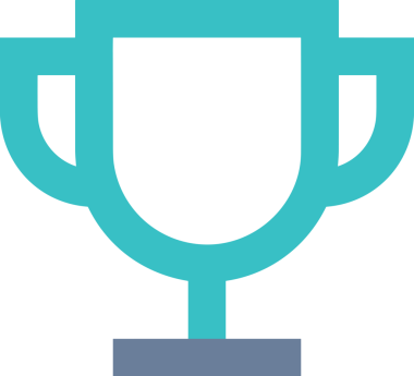 Kazanan Siyah ve Beyaz Logo Simgesi Markalaşma ve Tasarım için PNG Biçiminde