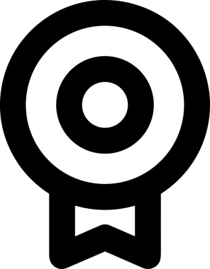Kazanan Siyah ve Beyaz Logo Simgesi Markalaşma ve Tasarım için PNG Biçiminde