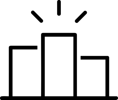Kazanan Siyah ve Beyaz Logo Simgesi Markalaşma ve Tasarım için PNG Biçiminde
