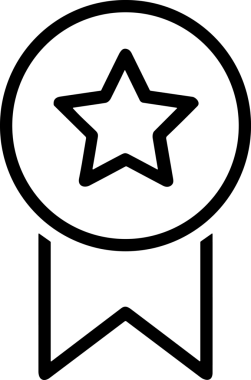 Kazanan Siyah ve Beyaz Logo Simgesi Markalaşma ve Tasarım için PNG Biçiminde