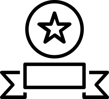 Kazanan Siyah ve Beyaz Logo Simgesi Markalaşma ve Tasarım için PNG Biçiminde