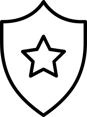 Kazanan Siyah ve Beyaz Logo Simgesi Markalaşma ve Tasarım için PNG Biçiminde