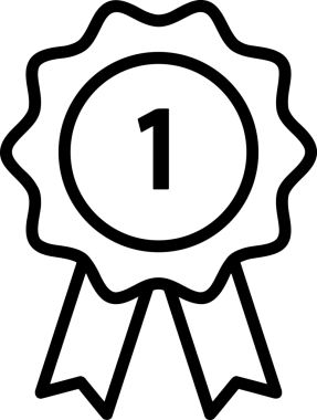 Kazanan Siyah ve Beyaz Logo Simgesi Markalaşma ve Tasarım için PNG Biçiminde
