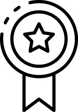 Kazanan Siyah ve Beyaz Logo Simgesi Markalaşma ve Tasarım için PNG Biçiminde