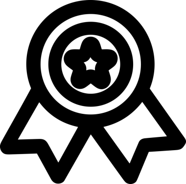 Kazanan Siyah ve Beyaz Logo Simgesi Markalaşma ve Tasarım için PNG Biçiminde