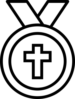 Kazanan Siyah ve Beyaz Logo Simgesi Markalaşma ve Tasarım için PNG Biçiminde