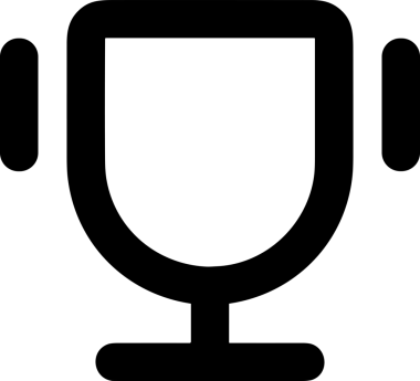 Kazanan Siyah ve Beyaz Logo Simgesi Markalaşma ve Tasarım için PNG Biçiminde