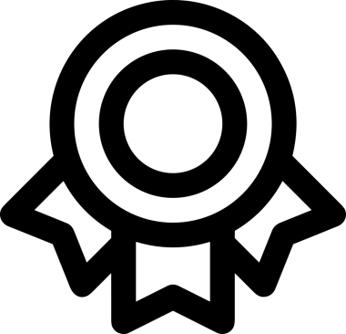 Kazanan Siyah ve Beyaz Logo Simgesi Markalaşma ve Tasarım için PNG Biçiminde