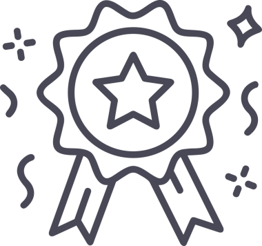 Kazanan Siyah ve Beyaz Logo Simgesi Markalaşma ve Tasarım için PNG Biçiminde