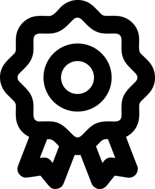 Kazanan Siyah ve Beyaz Logo Simgesi Markalaşma ve Tasarım için PNG Biçiminde