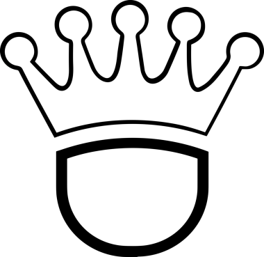 Kazanan Siyah ve Beyaz Logo Simgesi Markalaşma ve Tasarım için PNG Biçiminde