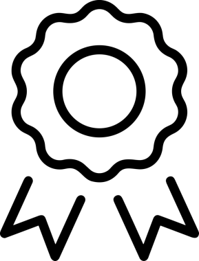 Kazanan Siyah ve Beyaz Logo Simgesi Markalaşma ve Tasarım için PNG Biçiminde